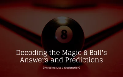 Decoding the Online Magic 8 Ball’s Answers